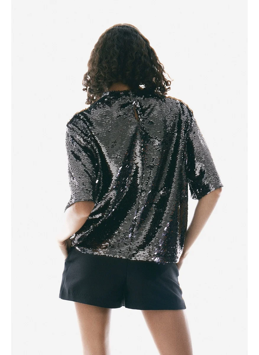 اتش اند ام Sequined Top