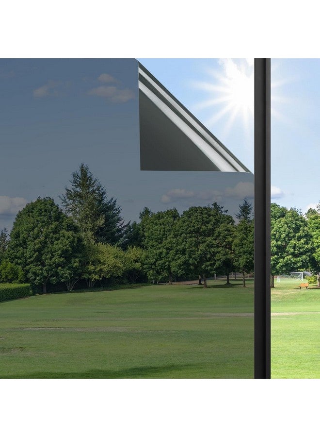 ويسدم فيلم نافذة WISDOM أحادي الاتجاه للخصوصية أثناء النهار، حجب أشعة الشمس والتحكم في الحرارة، فيلم عاكس مضاد للأشعة فوق البنفسجية، لون النافذة للمنزل والمكتب وغرفة المعيشة، فيلم أسود بنسبة 50% - Image 1