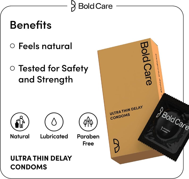 Bold Care Multi-Textured and Ultra Thin Delay Condoms - Image 5