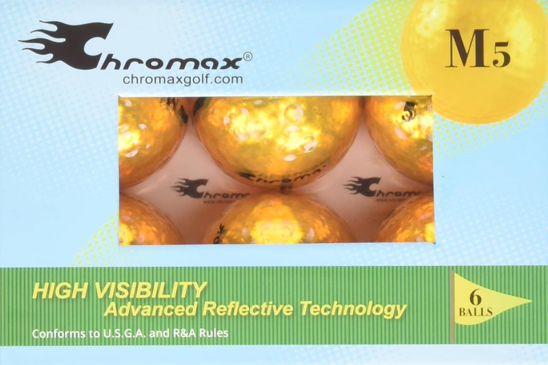 Chromax كرات جولف ملونة معدنية M5 (عبوة من 6) - Image 1