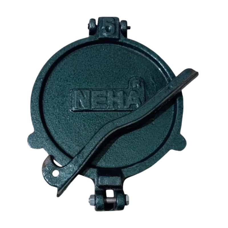 Neha NEHA Tortilla Maker Press 75inch PreSeasoned Roti Maker Puri Maker New Press Machine for Home and Kitchen Manual Hand Press Machine with Handle  - Image 1