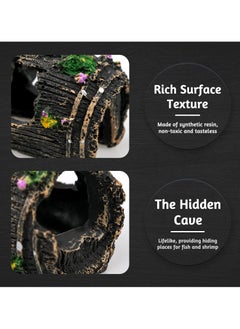 SYOSI Aquarium Decorations Set, 2 Piece Resin Fish Tank Ornaments, Broken Barrel Theme, Ideal for Hiding and Landscaping  - Image 3