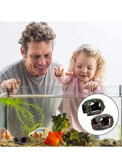 SYOSI Aquarium Decorations Set, 2 Piece Resin Fish Tank Ornaments, Broken Barrel Theme, Ideal for Hiding and Landscaping  - Image 5