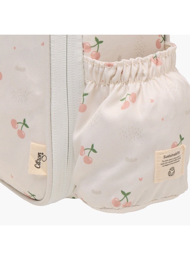 Citron Insulated Cherry Print Lunch Bag for Kids - Image 5