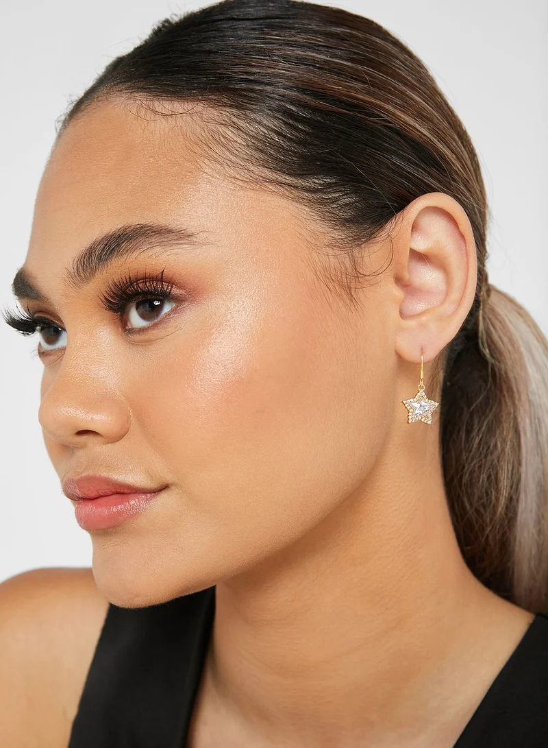 THE JEWELS JAR Star Sparkle Dangle Earrings