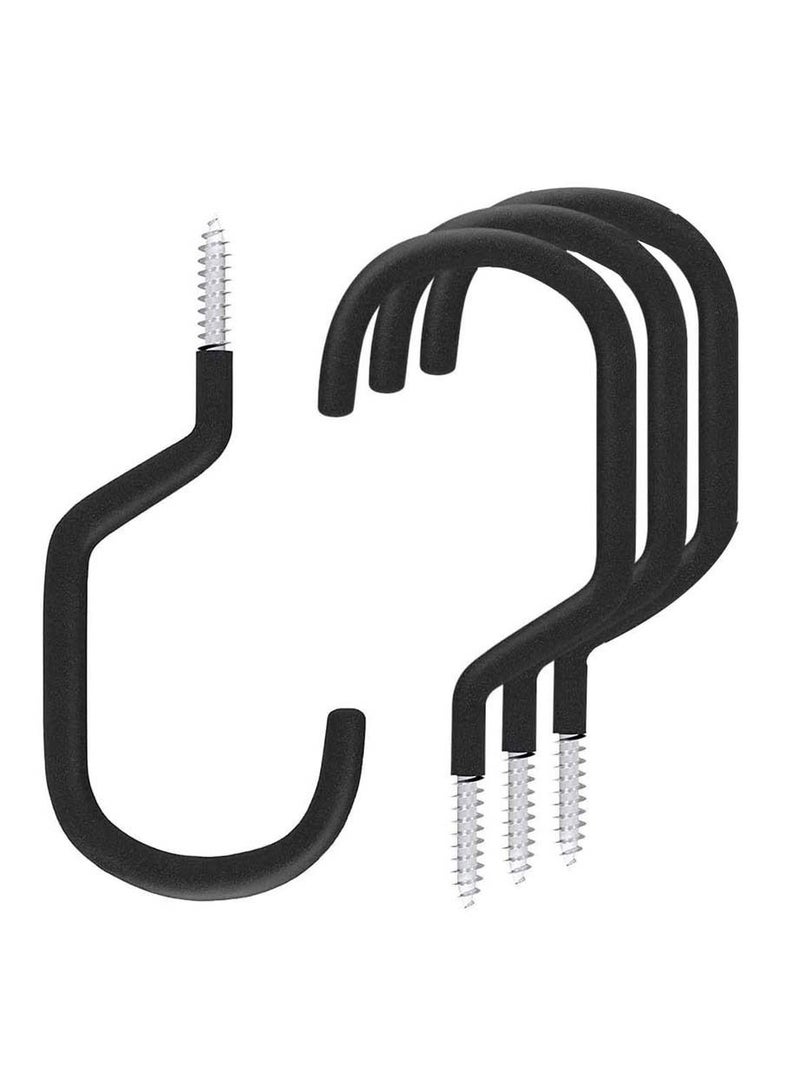 Heavy Duty Bike Storage Hooks Set 4 Pcs Heavy Duty Bike Hook Bike Storage Hook Rack Ceiling Hooks Plant Hooks Kitchen Hooks Light Hooks Great for Garage Wall and Ceiling Bicycle Storage