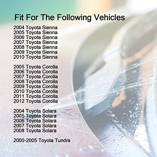 YIENAKFUN Toyota Windshield Washer Nozzles Kit - Replaces OEM #85381-AE020, Fits 04-10 Sienna, 05-12 Corolla, 04-08 Solara, 00-05 Tundra - Image 3