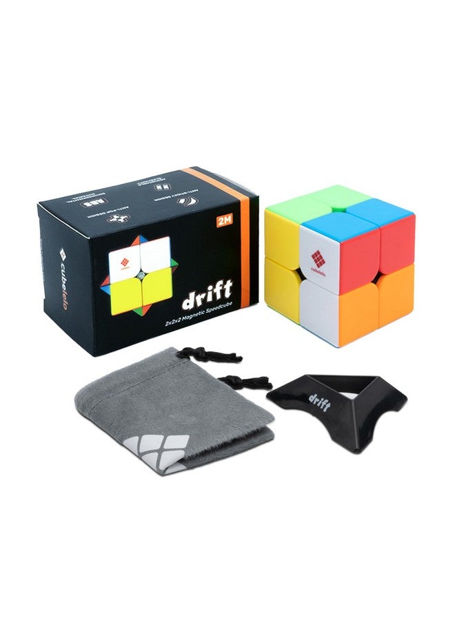 Cubelelo Drift 2M 2X2 Magnetic Stickerless Speedcube | Premium Multicolor Puzzle Cube For Kids & Adults | Ideal For Speedcubing, Brainstorming, And Mental Development | (Smooth & Fast Turns)  - Image 1