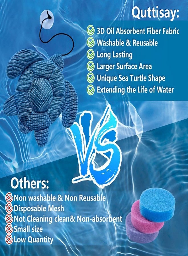 Quttisay Hot Tub Scum Absorber for Spa Hot Tub,Hot Tub Accessories for Adults,Hot Tub Sponge.Hot Tub Oil Absorbing Sponge for Spa & Pool Cleaner,Hot Tub Turtle Scum Absorber Keeps Water Clean,1 Pack - Image 5