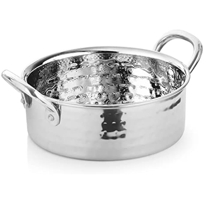 3 وعاء صلصة ثقيل من الفولاذ المقاوم للصدأ سعة 800 مل مقاس 1575 سم × 5 سم