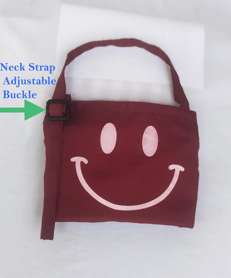 Switchon Polyester Waterproof Adjustable Kids Multi purpose Cooking Apron with a chef cap School Apron - for 6 years to 12 years Proudly made in india (MAROON) - Image 4