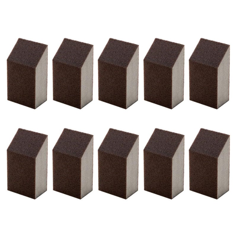 10 Pack Emery Sponges Rust Removal Cleaning Pads For Pots Pans Household Kitchen Use - Image 2