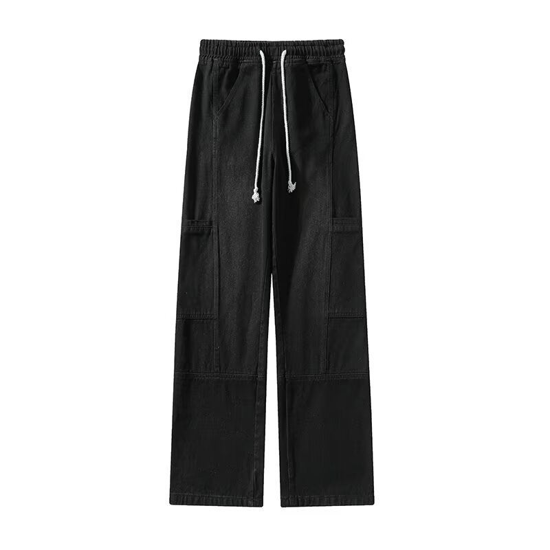 Unisex Classic Denim Jeans Loose Fit Daily Outdoor Wear - Image 1