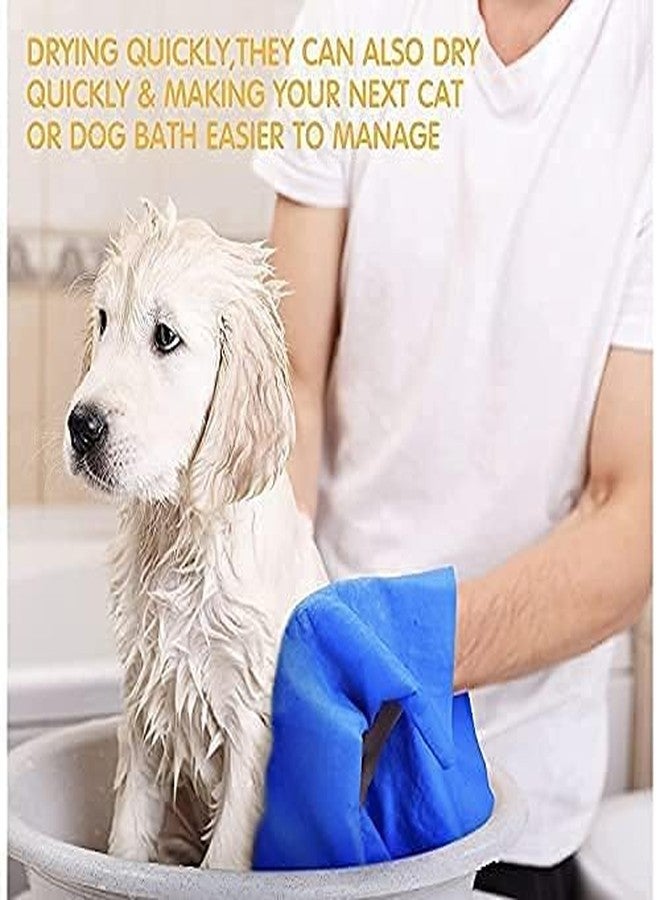 D&C PAWS Super Absorbent Shammy Dog Towel Quick Dry Eco Friendly Dog Bath Towel Soft Pet Shower Towel Cat Grooming Towel (Pack of 1) - Image 3