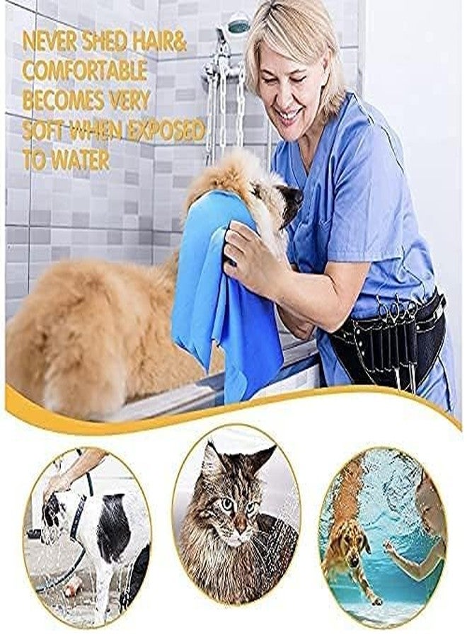 D&C PAWS Super Absorbent Shammy Dog Towel Quick Dry Eco Friendly Dog Bath Towel Soft Pet Shower Towel Cat Grooming Towel (Pack of 1) - Image 2