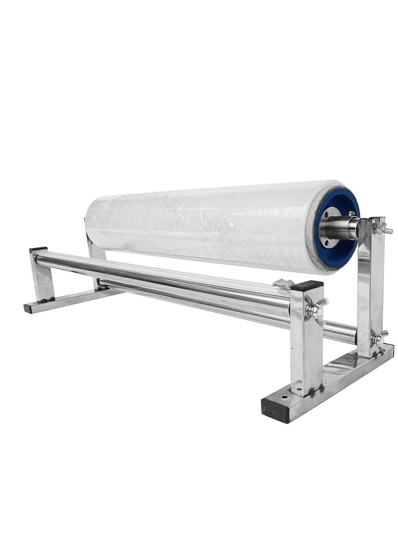 كيدل آلة تغليف يدوية بأغشية مطاطية من الفولاذ المقاوم للصدأ مع موزع وقاطع - معدات تغليف محمولة للاستخدام المنزلي والتجاري والمستودعات - موزع أغشية بلاستيكية، مكبس كرتون، أداة تغليف سطح الطاولة - Image 1