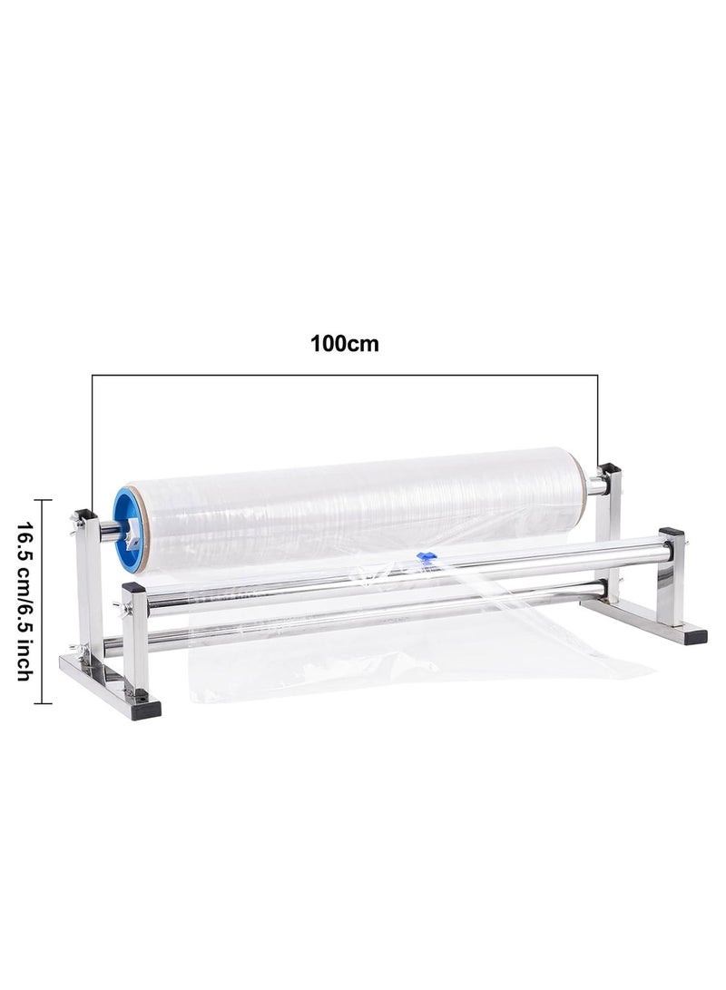 كيدل آلة تغليف يدوية بأغشية مطاطية من الفولاذ المقاوم للصدأ مع موزع وقاطع - معدات تغليف محمولة للاستخدام المنزلي والتجاري والمستودعات - موزع أغشية بلاستيكية، مكبس كرتون، أداة تغليف سطح الطاولة - Image 3