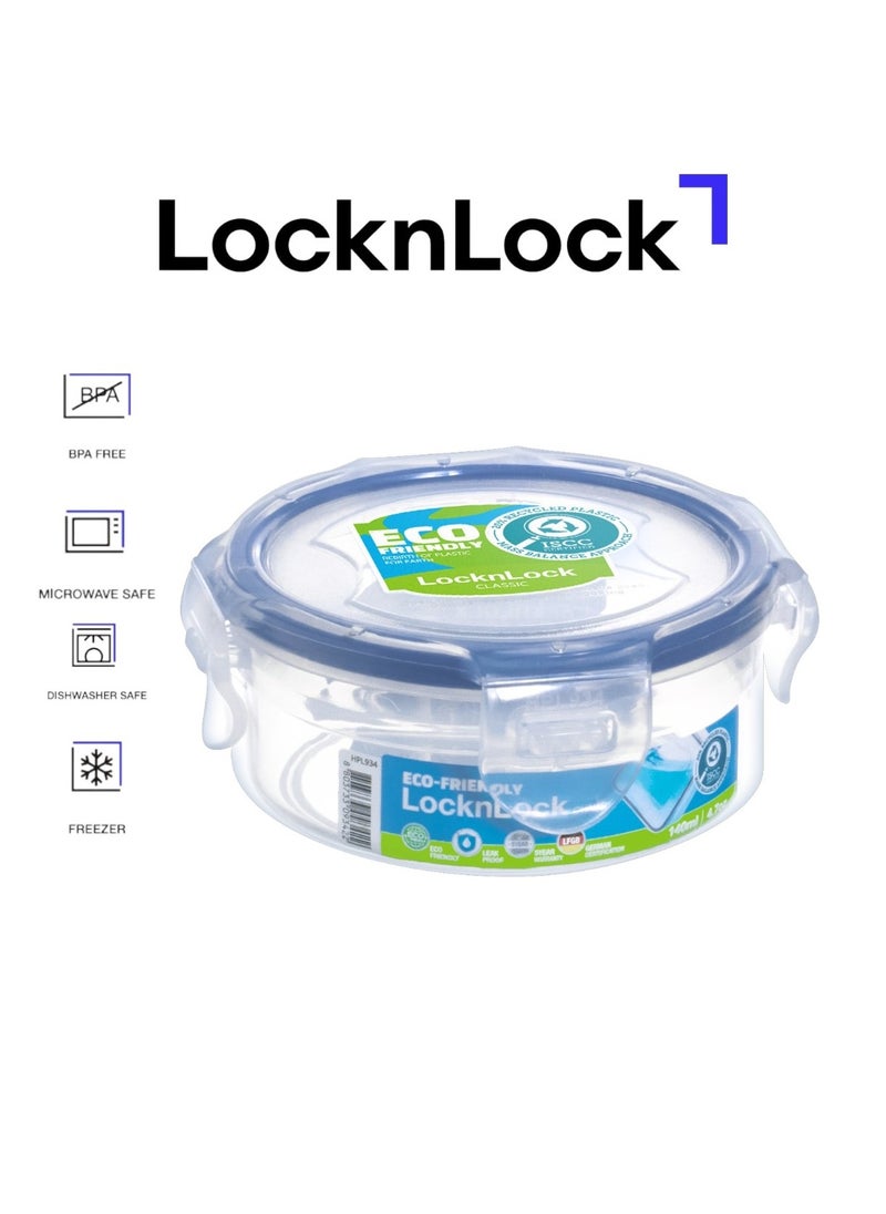 LOCK & LOCK LocknLock 140ml Round Airtight Food Storage Container- BPA-Free, Microwave, Freezer, and Dishwasher Safe  - Image 1