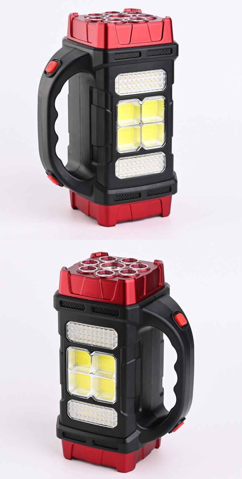 LED Flashlight Strong Light Waterproof Outdoor Camping Wine red (small 2678) Wine red (small 2678)