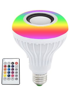 NIBEMINENT 12W RGB Colorful Music LED Bulb With Remote Control White 14X10.00X10.00cm  - Image 1
