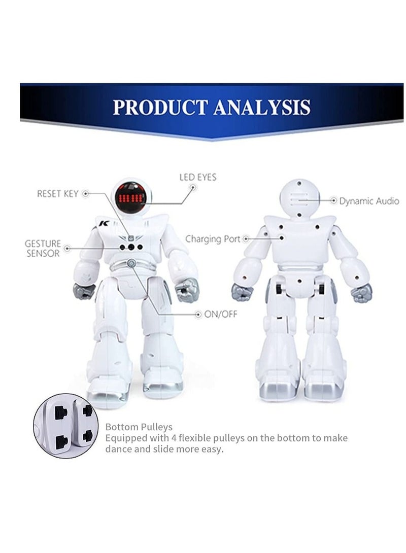Excefore لعبة روبوت للأطفال، روبوت راقص ذكي، لعبة روبوت للتحكم بالإيماءات RC، 90 دقيقة من عمر البطارية مع تحذير انخفاض البطارية، هدية عيد ميلاد للأولاد والبنات - Image 5