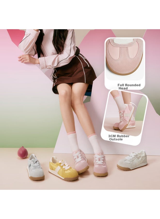 Basto 25 Autumn Mall Ballet Training Shoes Thick Sole Women's Casual Shoes D3165cm5 Pink/white 38 - Image 3