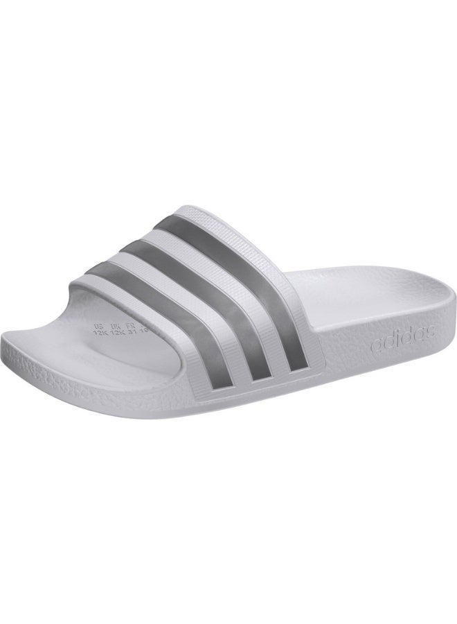 adidas أديداس أدليت أكوا كيه يو أبيض صنادل/شباشب رياضية للأطفال - Image 3