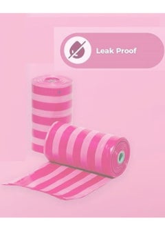 amchi baby Amchi Baby Disposable Scented Bags pack of 14 rolls/280 Bags with Dispenser- Pink  - Image 2