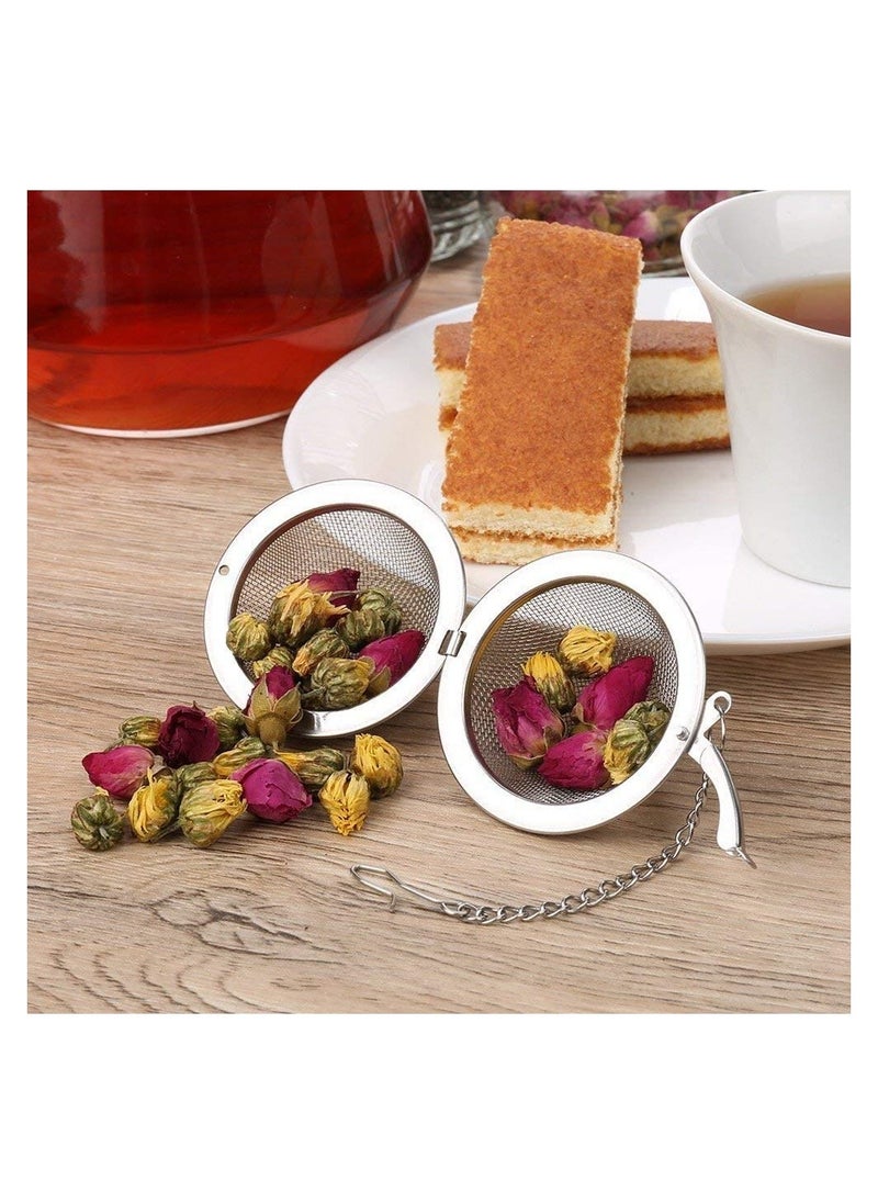 SYOSI - Stainless Steel Mesh Tea Ball Set of 3 Tea Infuser Strainers Tea Strainer Filters Tea Interval inffuser - 3 PCS Different Size - Image 1