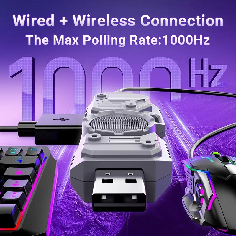 Gamwing M9 Suit Mobile Gaming Keyboard and Mouse Converter Adapter Set, Pubg Game Controller Accessories for Android iOS - Image 5