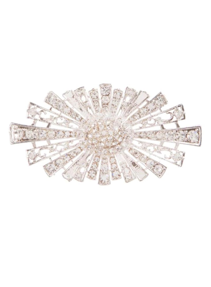 ديفيد توتيرا رذاذ أحجار الراين الفضي بروش 2 × 1 بوصة - Image 2