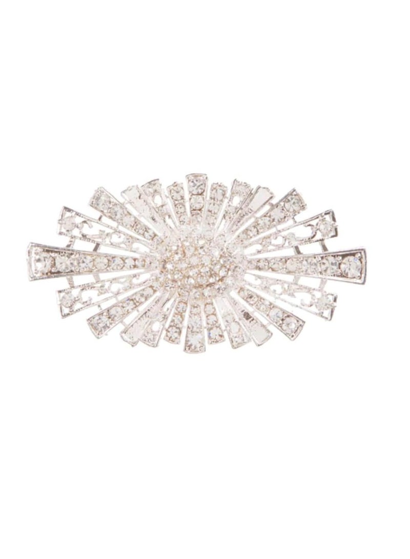 ديفيد توتيرا رذاذ أحجار الراين الفضي بروش 2 × 1 بوصة - Image 3