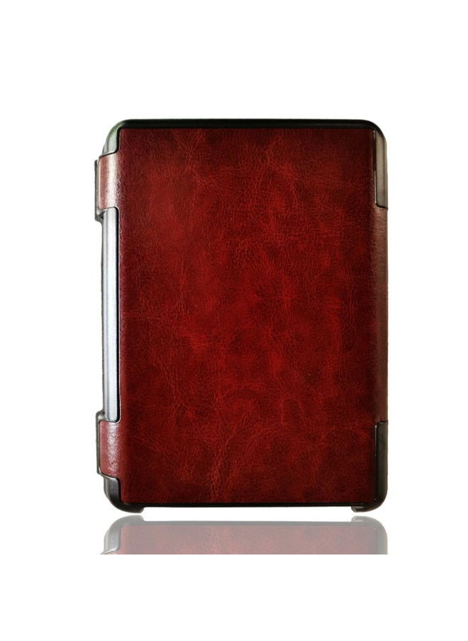 Generic - Digma K1 S683G Ebook Reader Smart Cover Protective Case Leather Flip Style European And American Style Customizable Brand-Color:Deep Pink-Applicable Model:digma E63s E63sdg R63s R63sdg - Image 1