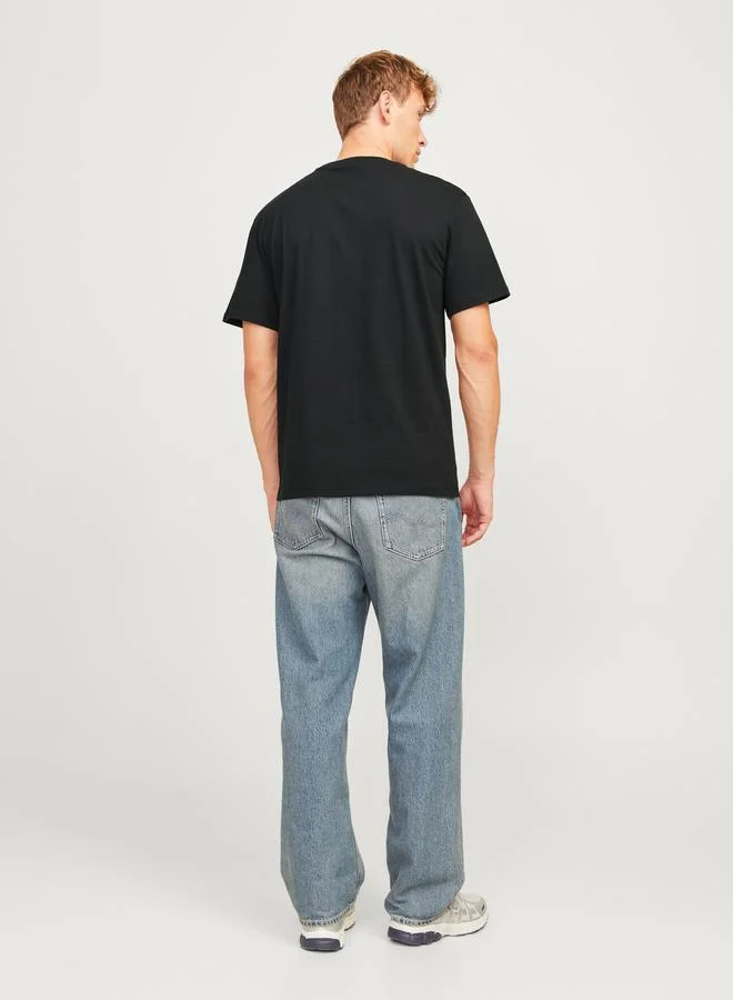 JACK & JONES Photo Print Crew Neck T-Shirt