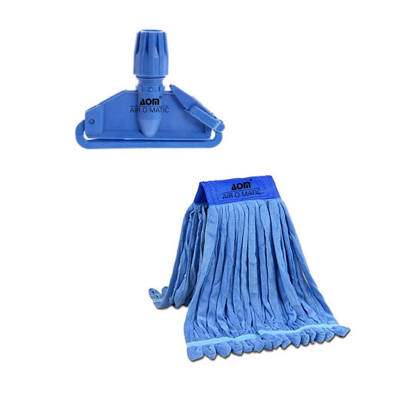AIR O MATIC AIR O MATIC Microfiber Wet Mop Clip and Refill Blue  - Image 1