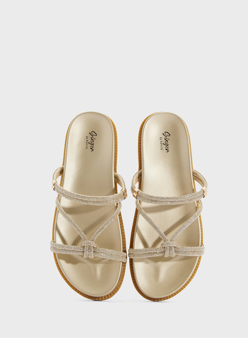 جينجر صندل كاجوال لامع - Image 4