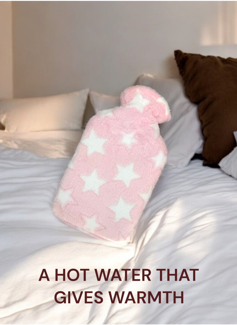 Lifenpure - Hot Water Bottle Bag With Faux Fur Cover - Image 1