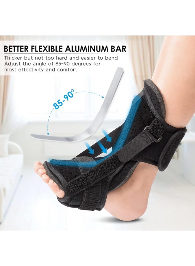 Arabest Plantar Fasciitis Night Splint: Upgraded Brace with Soft Memory Foam Pad | Ankle Brace for Plantar Fasciitis Relief Achilles Tendonitis Relief Foot Drop Heel Arch Pain Black - Image 5