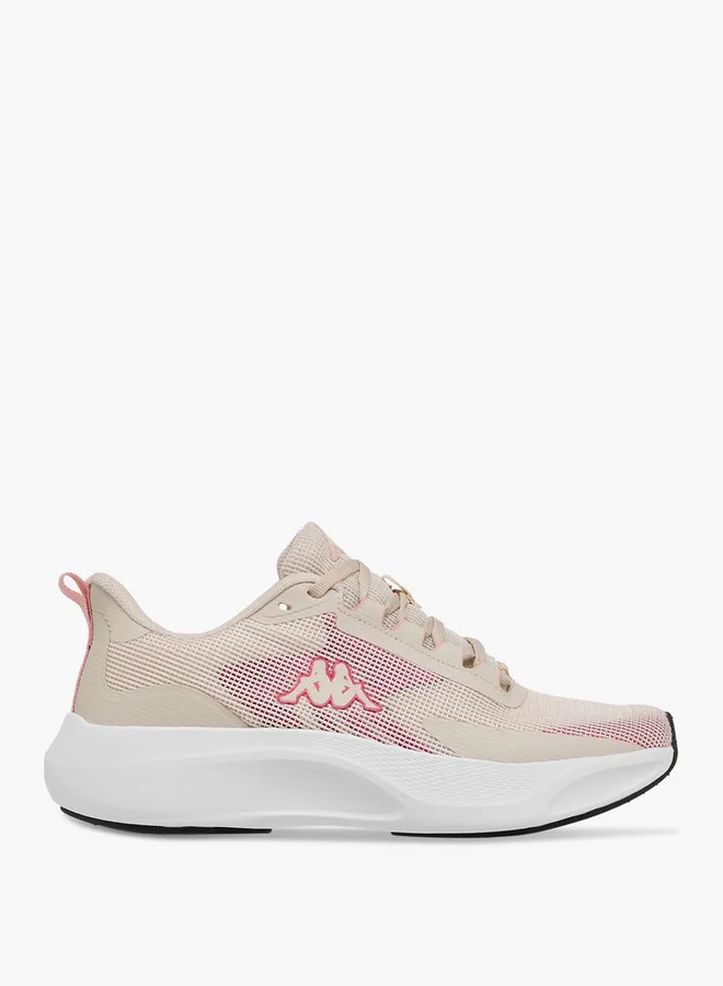 Kappa Women's Logo Print Shoes with Lace-Up Closure