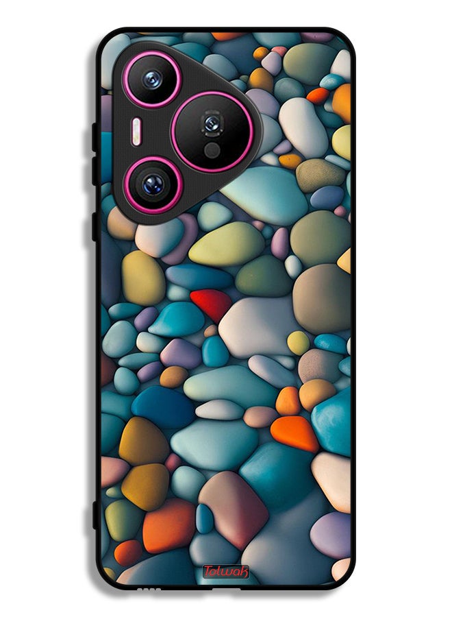 Tolwak Huawei Pura 70 Protective Case Cover Stones Abstract Pattern - Image 1