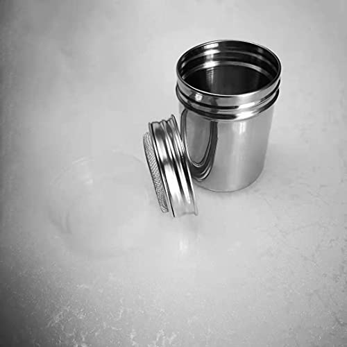Cohpoh 2 Pack Sugar Sifter Shaker Cinnamon Sugar Shaker Powdered Sugar Shaker with Lid Confectioners Sugar Dispenser Flour Sifter Duster - Image 5