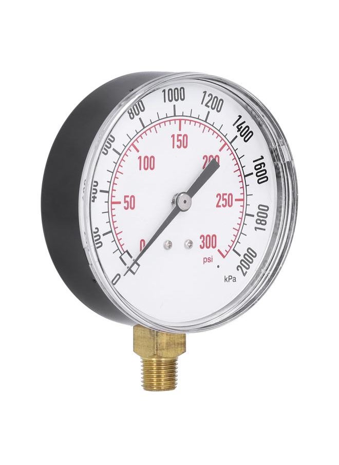 Thoraya 0‑2000kpa 0‑300psi Double Scale Vacuum Manometer Mini Dial Pressure Gauge Measurement Tool  - Image 1