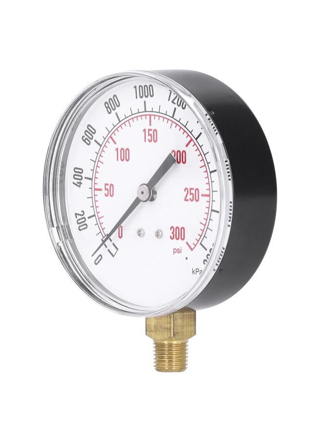 Thoraya 0‑2000kpa 0‑300psi Double Scale Vacuum Manometer Mini Dial Pressure Gauge Measurement Tool  - Image 3