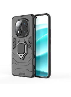 Generic Compatible With Xiaomi Redmi Note 14 Pro 5G/ Xiaomi POCO X7 5G Case, Hybrid Heavy Duty Protection Defender Kickstand Armor Case Cover, Anti-Fall Drop Protection, Shockproof Case, Black  - Image 1