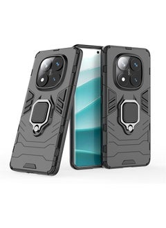 Generic Compatible With Xiaomi Redmi Note 14 Pro 5G/ Xiaomi POCO X7 5G Case, Hybrid Heavy Duty Protection Defender Kickstand Armor Case Cover, Anti-Fall Drop Protection, Shockproof Case, Black  - Image 3
