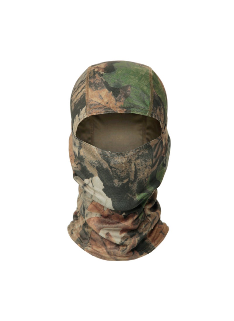 Generic Camouflage Neck Sleeve Summer Riding Headgear Icy Turban Dustproof Scarf Mens Sunscreen Fishing Mask Face Cover Pullover Cap brown leaves 