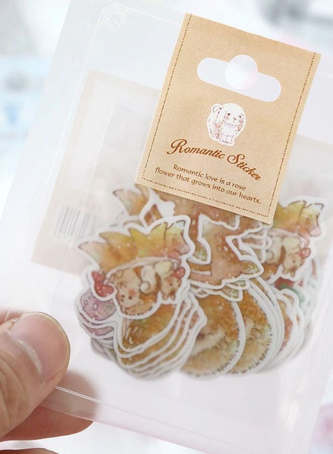 خيشة 10 تصاميم الحرف الرومانسية سكرابوكينغ ورقة لاصقة الديكور - Image 2