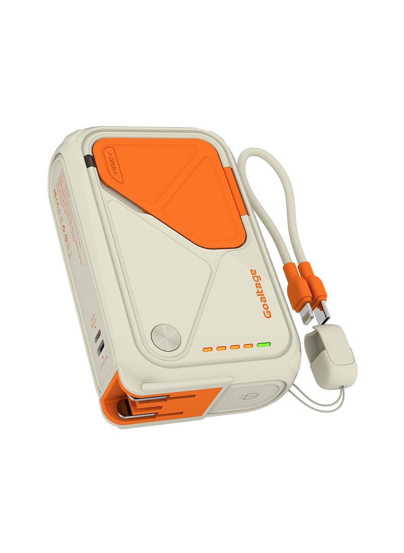 PB06 MagPulse 20K Power Bank 22W with Extra Cable, Power Indicator, Multi-Port, MagSafe Charging and Stand Functionality