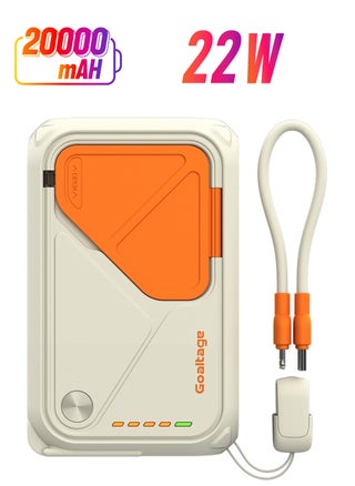 PB06 MagPulse 20K Power Bank 22W with Extra Cable, Power Indicator, Multi-Port, MagSafe Charging and Stand Functionality - pzsku/Z5C085EEE6BFB004225C2Z/45/1746222955/0c8f3c82-808f-4b8d-b98d-090c59eccdb0