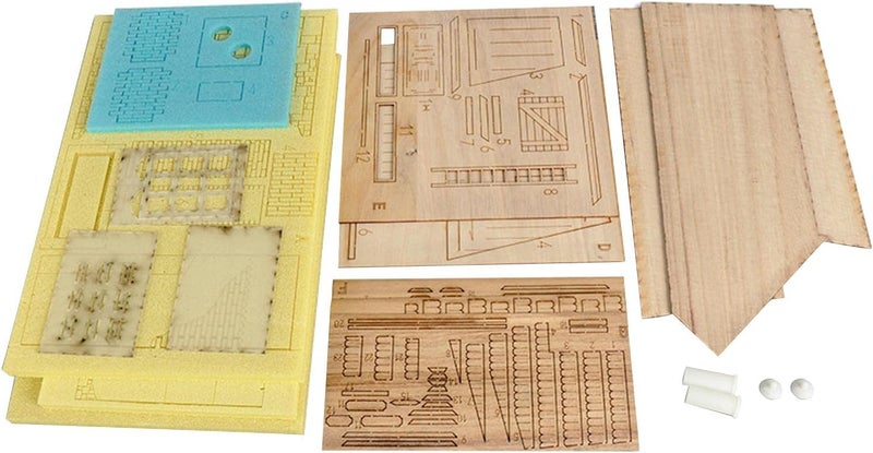 كلاراكو مجموعات بناء نماذج ديوراما خشبية بمقياس 1/35، مشاهد معمارية من الحرب، تصاميم منازل من الآثار الأوروبية - Image 1